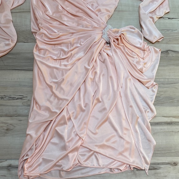 Betsy & Adam Vintage Pink Wrap Dress size Small - Picture 9 of 12